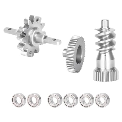 Stainless Steel Gearbox Gear Set for 1/30 Axial SCX30 RC Crawler Car Transmission Upgrade Parts