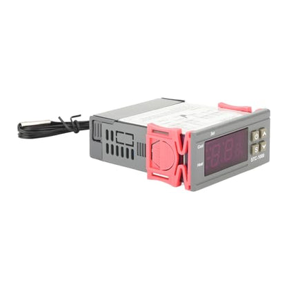 Digital Temperature Controller, STC 1000 Cooling and Heating Thermostat with Sensor, for Temperature Measurement and Control (12V) - style: 12V