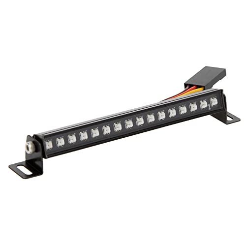MEUS RACING TRX4M Roof Light Bar Headlights Kit with 16 Beads 8 Light Modes for MEUS TRX4M Ripper Body 1/18 RC Crawler Car Upgrade Parts.(with 2 Angel-Eye) - style: Roof Light + 2 Angel-Eye
