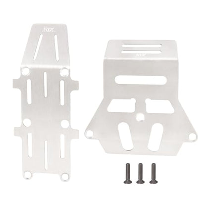 KYX Racing Stainless Steel Skid Plate Guard Chassis Guard Upgrades Parts Accessories for 1/10 Rc Crawler Tamiya Hornet-EVO
