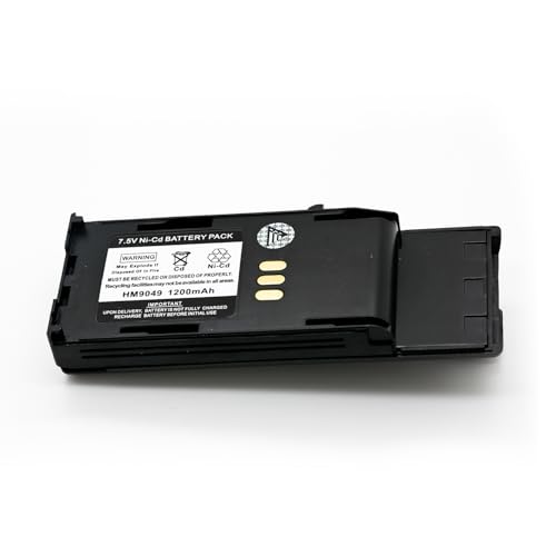 ExpertPower® 7.5V 1200mAh NiCd Battery for Motorola HNN9049, HNN9050, HNN9051 | Compatible with Radius P1225, P1225LS | Compact Rechargeable Two-Way Radio Battery Pack - size: HNN-9049L