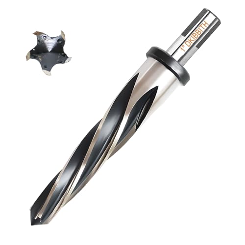 1” Bridge Construction Reamer Drill Bit, M2 HSS Taper Chucking Reamer for Steel Alloy Metal Wood Plastic, 1/2" Non-Slip Shank, 5-Spiral Flutes Car Reamer, to Align or Enlarge Holes, 25mm - size: 1”