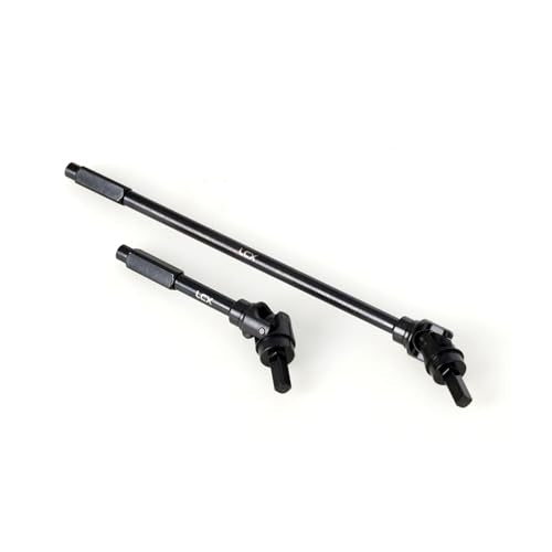 LCX Racing 1/8 RC Crawler Hard Steel Heavy Duty AF16P Front Rear Axle Internal CVD Drive Shaft Set for RC Crawler Car Axial AXP8 Gilamon 2.2, Upgrades Parts Accessories (Front Axle Shaft)