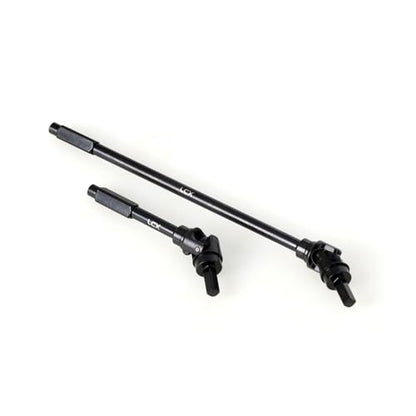 LCX Racing 1/8 RC Crawler Hard Steel Heavy Duty AF16P Front Rear Axle Internal CVD Drive Shaft Set for RC Crawler Car Axial AXP8 Gilamon 2.2, Upgrades Parts Accessories (Front Axle Shaft)