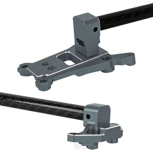 RC Aluminum Chassis Brace Upgrades Part for 1/10 Slash 4WD LCG,Slash 4x4 LCG VXL,Rustler 4wd,Rustler 4x4 VXL,Chassis Brace Heavy Duty Hops up,Titanium - color: Titanium - (Upgrades)