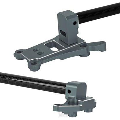 RC Aluminum Chassis Brace Upgrades Part for 1/10 Slash 4WD LCG,Slash 4x4 LCG VXL,Rustler 4wd,Rustler 4x4 VXL,Chassis Brace Heavy Duty Hops up,Titanium - color: Titanium - (Upgrades)