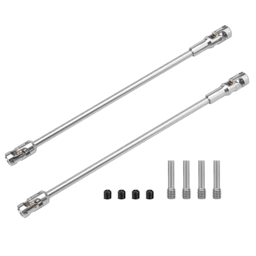 daitoku Driveshaft Universal Joint Drive Shaft 68-229mm Free to Cut Length for SCX10 I II III TRX4 Capra 1/10 LCG DIY RC Upgrade Parts - Silver - color: Silver