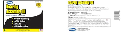 Bearing Assembly Lube Oil 1 gal SAE 20 Non-Detergent AGMA #2 Grade | Prevents Against Rust & Ware, Prevents Gumming, Long-Lasting Lubrication, Withstands Extreme Pressure, Made in USA - size: 1 Gallon