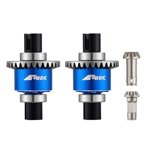 Steel Front Rear Differential Diff Input Gear Kit Compatible with Arrma Typhon Granite Mojave Grom Series Upgrade Part Blue - color: Blue