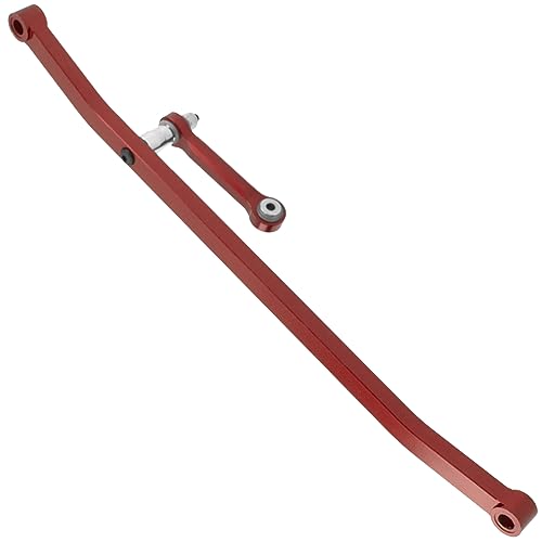 ShareGoo Metal Front Steering Linkage Set Steering Tie Rod #LOS241030 Compatible with 1/8 Losi LMT Soild Axle 4WD RC Monster Truck (Red) - color: Red