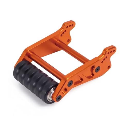 for Losi for LMT 4WD 1/8 Solid Axle 1pc Metal Adjustable Wheelie Bar Anti Roll Wheel Upgrade Parts RC Monster Truck RTR Grave Digger Rc Upgrade Spare Parts - color: Orange