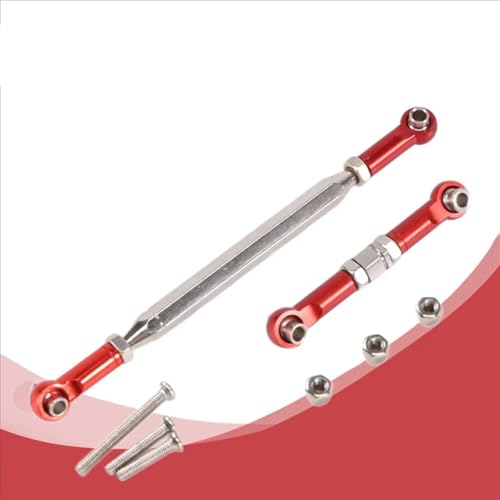 Rc Parts Compatible with MN D90 D99 for MN-90 FJ-45 1/12 RC Crawler Car Upgrade Parts Metal Adjustable Steering Linkage Servo Pull Rod Turnbuckle