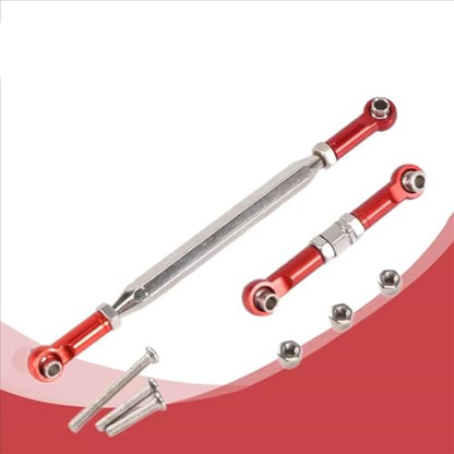 Rc Parts Compatible with MN D90 D99 for MN-90 FJ-45 1/12 RC Crawler Car Upgrade Parts Metal Adjustable Steering Linkage Servo Pull Rod Turnbuckle