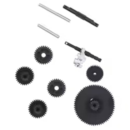 RC Repair Parts Compatible with FMS for FCX24 for FCX18 1/24 RC Crawler Car Upgrade Parts Metal Gearbox Transmission Gear Set Accessories