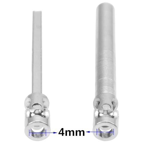2Pcs Vgoohobby 2mm 3mm 4mm Metal RC Drive Shaft CVD Driveshaft Compatible with WLtoys Axial MN Model WPL Tamiya 1/24 1/18 1/16 1/14 1/12 RC Military Crawler Car Tractor Truck (75-105mm 4-4) - color: 75-105mm 4-4