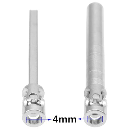 2Pcs Vgoohobby 2mm 3mm 4mm Metal RC Drive Shaft CVD Driveshaft Compatible with WLtoys Axial MN Model WPL Tamiya 1/24 1/18 1/16 1/14 1/12 RC Military Crawler Car Tractor Truck (75-105mm 4-4) - color: 75-105mm 4-4