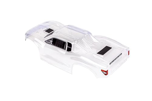 Custom Body Clear Unpainted Compatible for ARRMA VORTEKS 3S 4x4 4x2 BLX 1/10 Stadium Truck(V-C-01) (Clear Unpainted) - color: Clear Unpainted