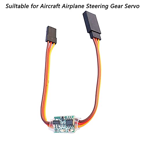 2Pcs Servo Signal Reverser Rotation Inverter 3.6V - 24V Steering Gear Reverser for JR Futaba Aircraft Airplane Steering Gear and Any Servos