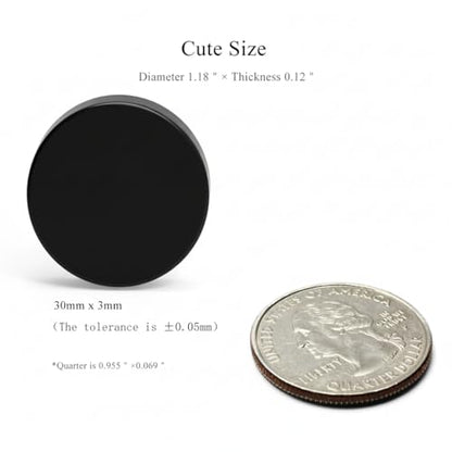 Strong Neodymium, Rare Earth Magnets for Crafts, Heavy Duty, Round, Small, 1.18x 0.12 Inch, 10 PCS,Black - color: Black, size: 1.18inch 10PCS