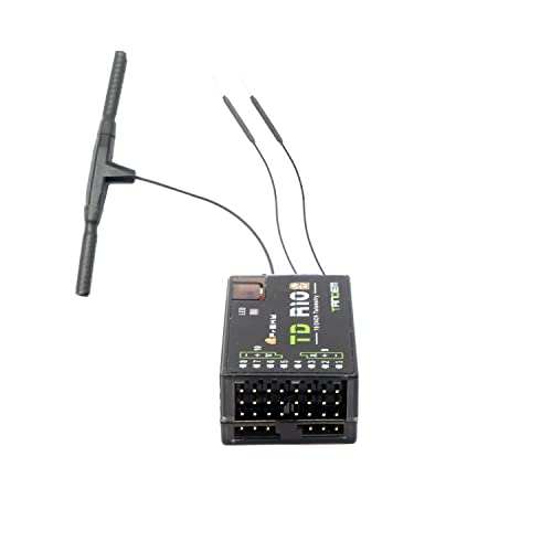 FrSky TD R10 Triple Antenna Compatible with 900Mhz and 2.4Ghz 10 Channel Low Latency Signal and Long-Range Receiver