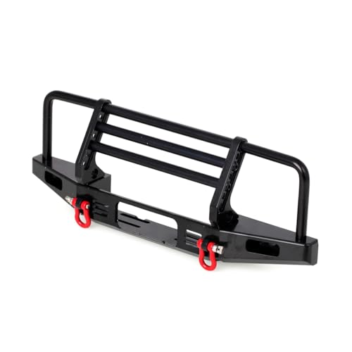 LCX Racing 1/10th RC Crawler Car Aluminum Bull Push Bar Front Bumper for Traxxas TRX4 Axial SCX10 II III PRO Gen7 Gen8 Gen9 D90 Wraith, Upgrades Parts Accessories