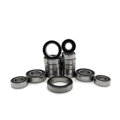 RC Bearing Kit For Traxxas For Slash 4x4 2WD 1/10 Ball Bearing Set Black Rubber Sealed Chrome Steel RC Car Model Accessory Assemble