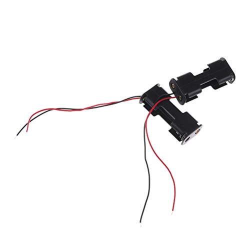 Replacement Part For 2pcs/lot Plastic AA Battery Storage Box For RC Car Model Wire Leads Parts Accessoies