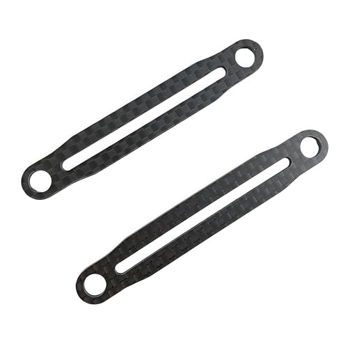 Carbon Fiber Body Mount Frame Brace for Tamiya TT-02 XV-01 XV-02 1/10 | Front Rear,Crossmember,Upgrade Parts,54783,High Rigidity,Lightweight Design,Precision Fit,Easy Installation,RC Car