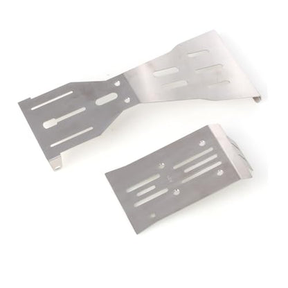 LCX Racing 1/10 RC Crawler Car Stainless Steel Chassis Guard Skid Plate Guard Armor for RC Truck Arrma Fury, Upgrades Parts Accessories
