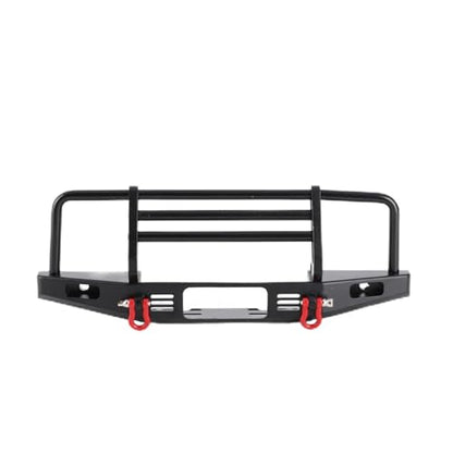 SUNGOOYUE RC Car Adjustable Front Bumper Metal Front Bumper with LED Light 200x60x68mm Black Upgrade Part for 1 10 SCX10 SCX10 II 90046 90047 Crawler