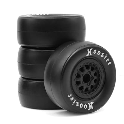 1/10 RC Short Course Racing Truck Tires OD 4.13" And Wheels 12mm Hex RC Off Road Drag Tyres for 1:10 Scale Truck Car Traxxas Slash 2WD 4×4 Rc4wd Arrma Senton 3S Axial Losi Redcat 4PCS