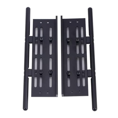 RC Crawler Pedals RC Side Board RC Steps Plate Rock Sliders Running Boards Foot-Plate for 1/10 RC Crawler Car SCX10 I II TRX4 CC01 RGT 86100 GEN8 Wrangler Chassis Parts(Silver) - color: Silver