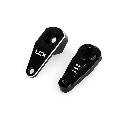 LCX Racing 1/10th RC Crawler Car CNC Machined Aluminum Alloy 25T Servo Horn Servo Arm for RC Car Axial RBX10 RYFT AXI03009 AXI03005, Upgrades Parts Accessories (25T) - size: 25T