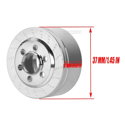 4Pcs 100g Stainless Steel Heavy Duty Wheel Weights Upgrades Part for 1/10 SCX10 SCX10 II 90046 SCX10 III TRX4 D90 RC Crawler Car 1.9 & 2.2 Beadlock Wheels Balance Weights