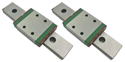TEN-HIGH MGW9 90mm Linear Guide Rail Linear Motion Slide Rails Linear Motion Products, for 3D Printer and CNC Machine, 2pcs Rails + 2pcs MGW9C Block Bearings (Widened Rail) - size: 90mm, style: MGW9