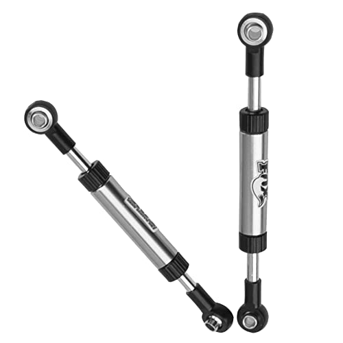 2Pcs Vgoohobby Metal Adjustable Length Servo Linkage Steering Link Rod Compatible with Traxxas TRX4 Axial SCX10 RC4WD D90 Gen8 1/10 RC Crawler Car