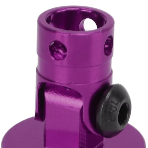 HERCHR 4Pcs RC Magnetic Body Post, Alloy Magnetic Body Post Mount, RC Car Magnetic Shell Post Body for 1/8 1/10 Remote Control Vehicle Invisible Body Shell Mount for SCX10 RC Car 4 Pack(Purple) - color: Purple