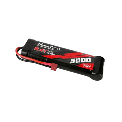 Gens ace 8.4V 5000mAh Ni-MH Battery Flat Style with T Plug(4Pcs) - size: 4Pcs