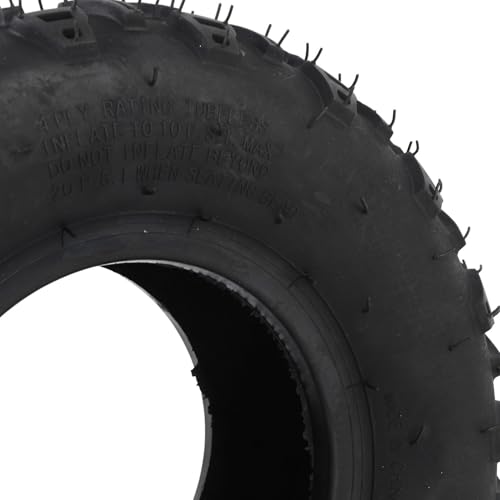 KIMISS 14x5.00-6 Tubeless Vacuum Tire for ATV, UTV & Cart, All Terrain Front Wheel with Rim, 6" Rubber Tire for Off Road Go Kart & Mini Bike
