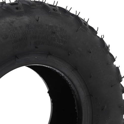 KIMISS 14x5.00-6 Tubeless Vacuum Tire for ATV, UTV & Cart, All Terrain Front Wheel with Rim, 6" Rubber Tire for Off Road Go Kart & Mini Bike