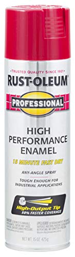 Rust-Oleum Professional High Performance Gloss Regal Red Spray Paint | Rust Prevention, Corrosion Resistant Coating, Industrial Maintenance, Any Angle Spray, Metal Equipment Protection, 15 oz - color: Gloss Regal Red, size: 15 Ounce (Pack of 1)