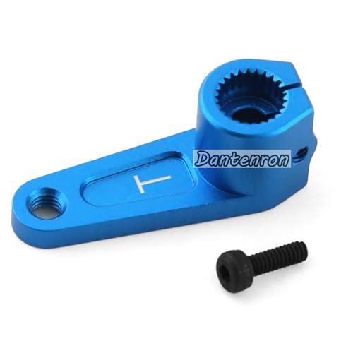 1/10 RC On Road Car 25T Servo Horn Aluminum Alloy 25 Teeth Steering Arm Replacement Part Compatible with 1:10 Drift Rally Racing On-Road Car Tamiya TT01 TT02 XV02 42248 TRF