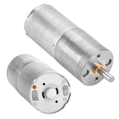12V Mini DC Motor, 1000RPM Micro Electric Gear Motor Metal Reversible High Torque Speed Reduction Shaft 25mm for PCB DIY RC Car Robot Model Drive Electric Drill Gear Box(1000RPM) - size: 1000RPM