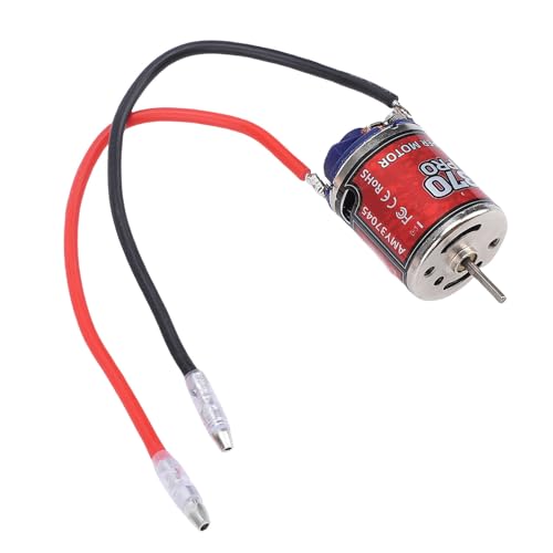RC Motor 370 Brushed Motor with Stainless Steel Casing 45T for High Speed Remote Controlled Cars and Boats