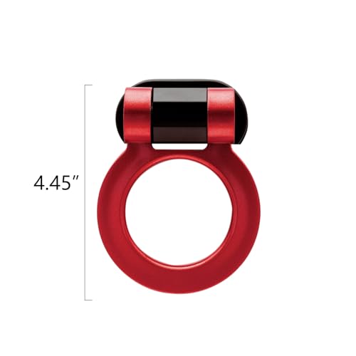 x xotic tech 2pcs JDM Track Racing Style Bumper Trailer Tow Hook Ring Decoration Sticker Universal Fit All Car Truck SUV, Red + Red - color: Red+Red