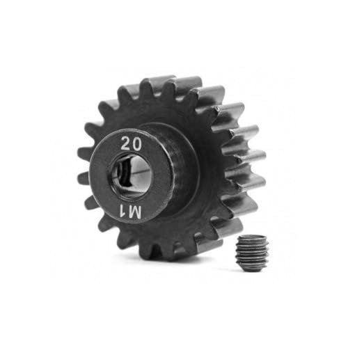 Traxxas 6494R Gear, 20-T Pinion (Machined, Hardened Steel) (1.0 Metric Pitch) (Fits 5mm Shaft)/ Set Screw