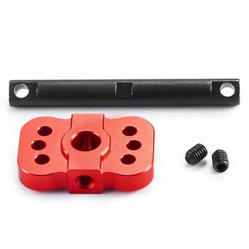 Aluminum Differential Locker Spool Diff Case Mounts for 1/10 Scale Tra-xxas Slash 2WD Rustler Stampede VXL Bandit Car Truck Upgrades Parts (Red) - color: Red