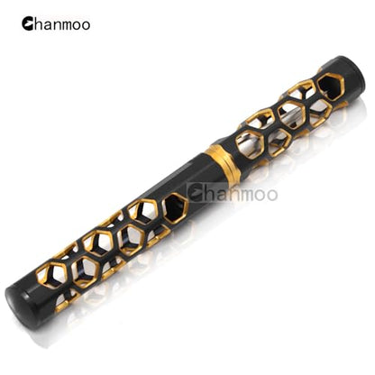 RC Aluminum Alloy Expanding Hole Puncher Opener Reamer Tools Gold-Black with Protective Sleeve 0-14mm for RC Crawler Truck Off Road Car Traxxas Axial HSP Arrma Tamiya Boat Drone Body Shell