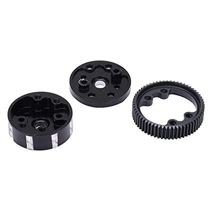 Alomejor Aluminum Alloy Sealed Differential Case, CNC Steel Gears Lightweight Durable for Slash 1/10 RC Car, with 4 O Rings to Prevent Leakage