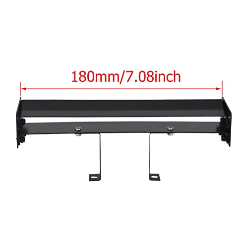 RC Metal Alloy Rear Wing Tail Spoiler for 1/10 RC On Road Racing Drift Car HSP HPI Redcat Kyosho Tamiya TT-01 TT02 (180mm Double Deck) - color: 180mm, Double Deck